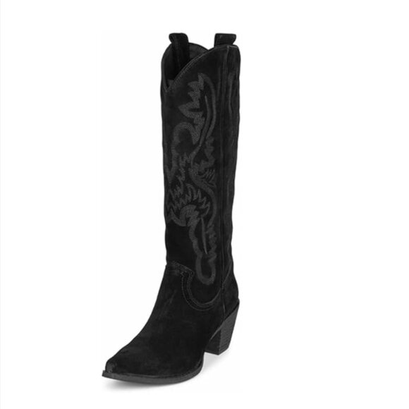 Jeffrey Campbell Rancher Knee High Western Cowboy Boots...